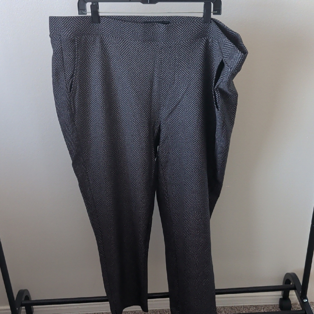 Torrid Black Herringbone Trousers